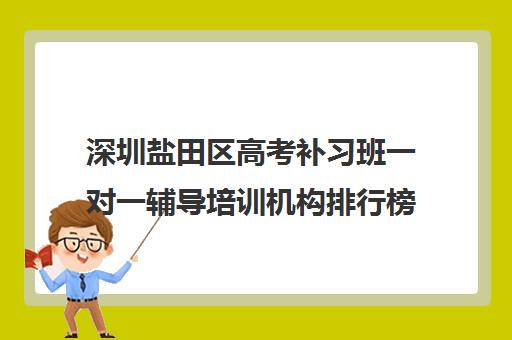 深圳盐田区高考补习班一对一辅导培训机构排行榜