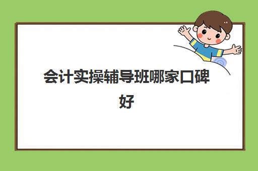 会计实操辅导班哪家口碑好(会计网上培训学校哪家好)