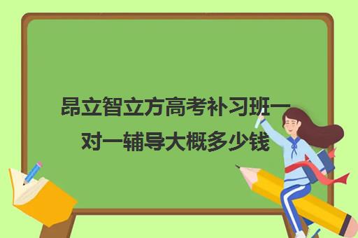 昂立智立方高考补习班一对一辅导大概多少钱