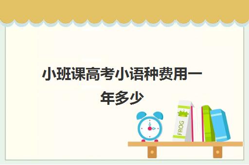 小班课高考小语种费用一年多少(小语种高考和普通高考有什么区别)