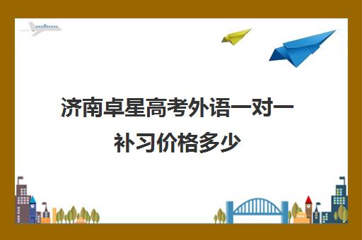 济南卓星高考外语一对一补习价格多少