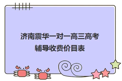 济南震华一对一高三高考辅导收费价目表(济南高考冲刺班封闭式全日制)