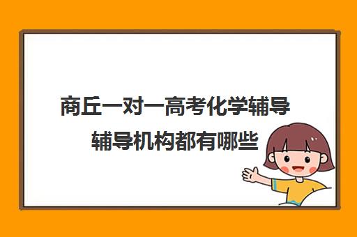 商丘一对一高考化学辅导辅导机构都有哪些(正规的高中补课机构)