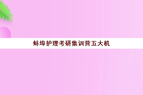 蚌埠护理考研集训营五大机构服务白皮书如何获取？2023年最新权威解读、服务对比与选择指南全解析