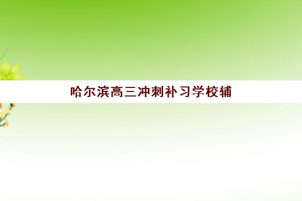 哈尔滨高三冲刺补习学校辅导班哪个比较好一点？2025年最新排名榜单、择校技巧与成功案例全攻略