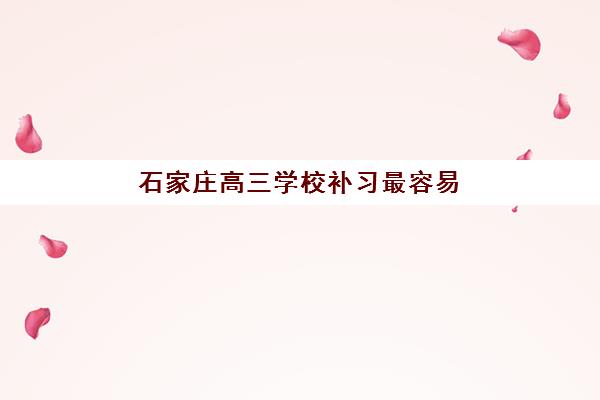 石家庄高三学校补习最容易的大学有哪些？2025年最新院校梯度分析、备考策略与升学规划全指南