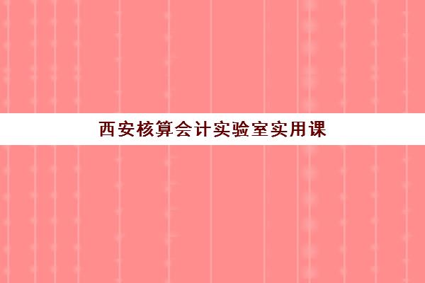 西安核算会计实验室实用课程集中训练营有哪些地方？2025年最新权威地点详情、择校标准与报读全流程指南