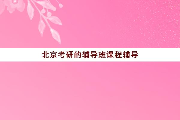 北京考研的辅导班课程辅导班有哪些学校？2025年最新名单、择校指南与成功案例深度解析