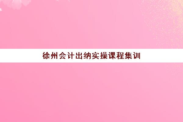 徐州会计出纳实操课程集训营排名榜最新公布如何科学参考？2023年权威数据、择校技巧与就业指南全解析