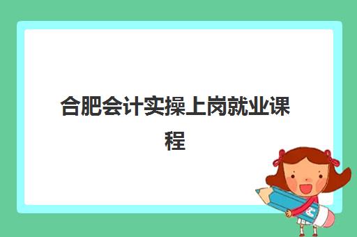 合肥会计实操上岗就业课程辅导班有哪些机构好？2025年最新机构排名与择校指南