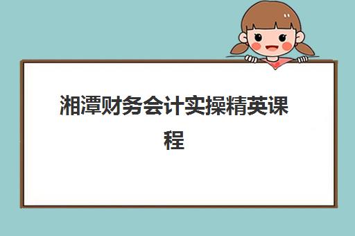 湘潭财务会计实操精英课程集中训练营怎么样啊？2025年最新课程体系与择校全攻略解析