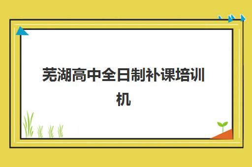 芜湖高中全日制补课培训机构有哪些地方？2025年最新权威榜单与科学择校全攻略指南