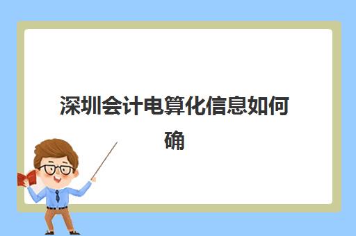 深圳会计电算化信息如何确认？分阶段实施步骤、验收流程与时间规划全解析