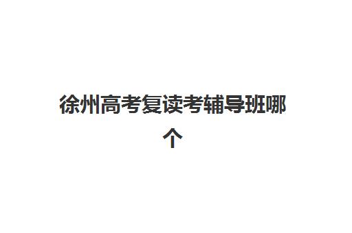 徐州高考复读考辅导班哪个比较好一点的？2025年十大机构权威排名、性价比对比与个性化择校全攻略